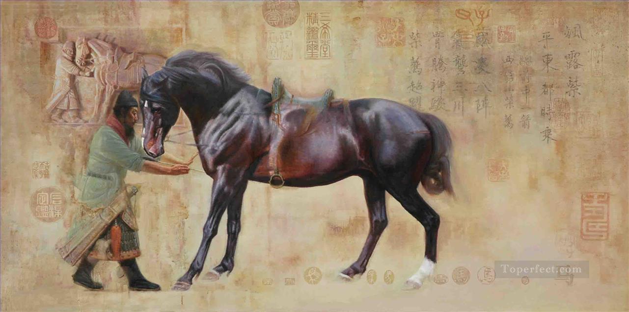 Cheval chinois Peintures à l'huile